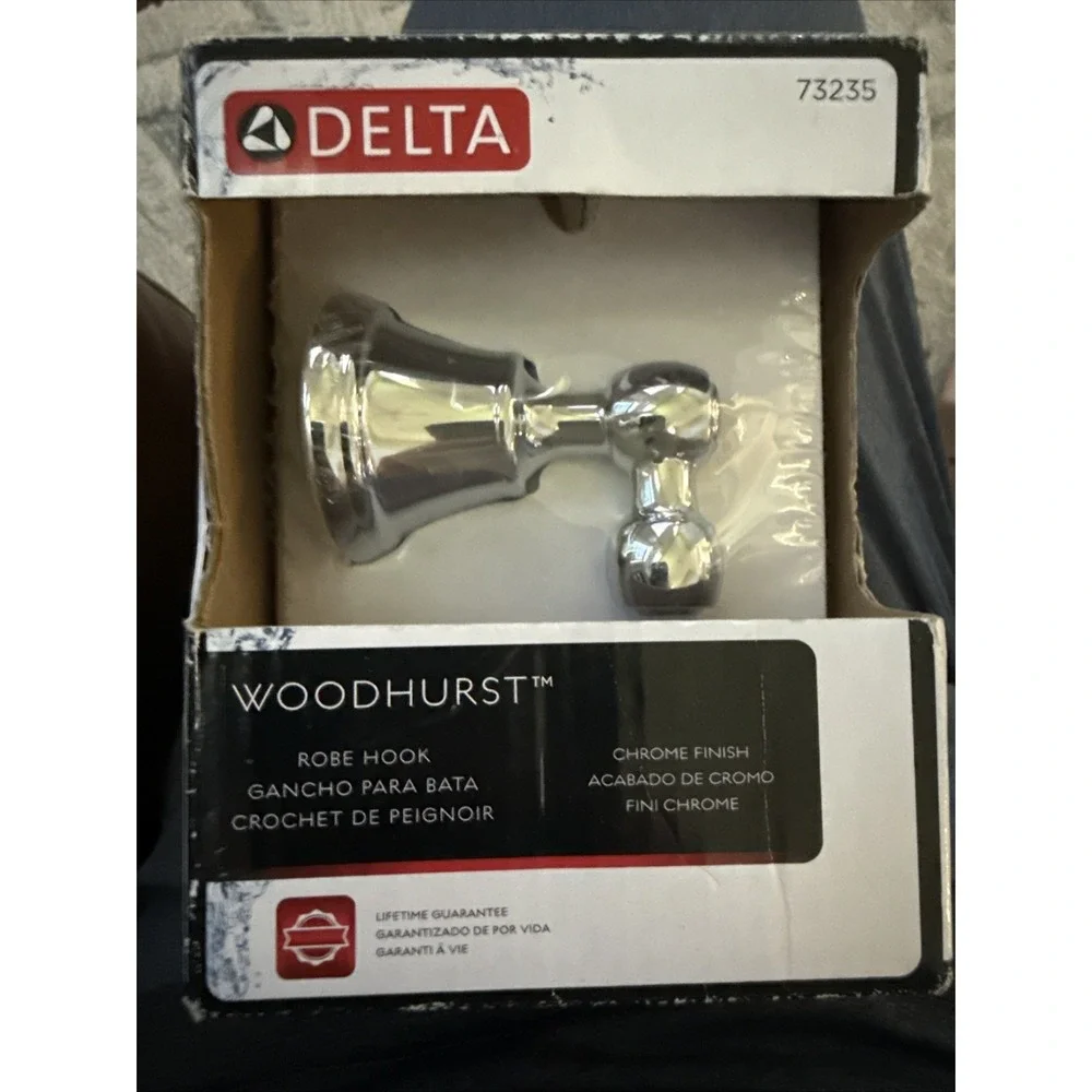 Delta Faucet Woodhurst Robe‎ Hook Chrome 73235